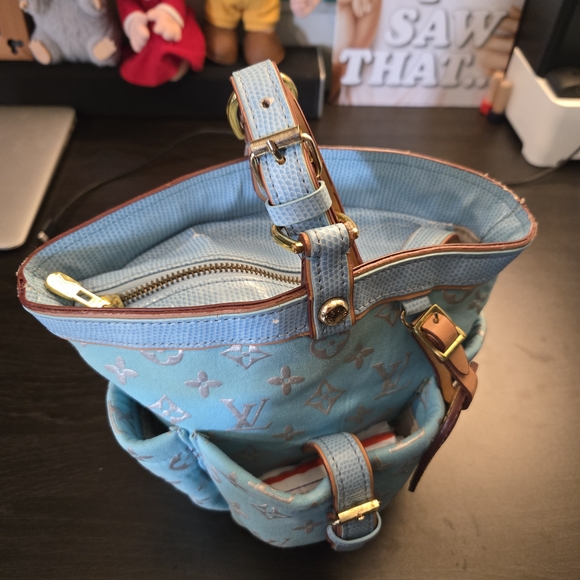 Louis Vuitton Limited Edition Glitter Cabas Pm Pastel Blue - Picture 15 of 17